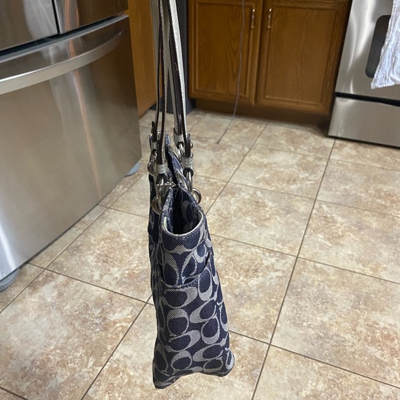 Denim Coach purse - Picture 3 of 6